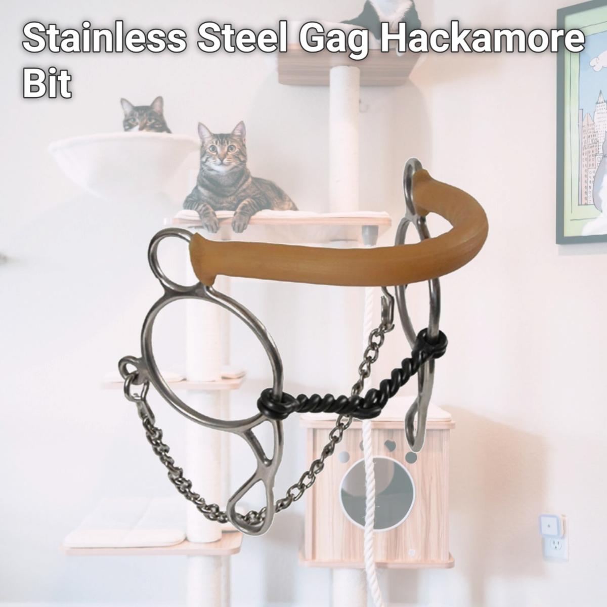 Picture of Jacks 11050 Stainless Steel Gag Hackamore Bit