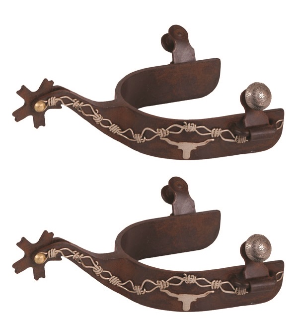 11057 Brown Steel Spurs