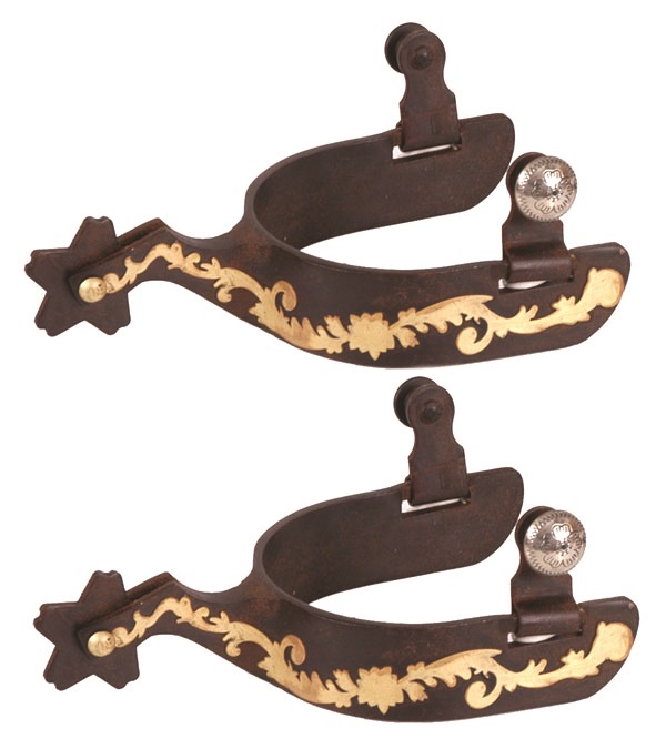 Picture of Jacks 11062 Brown Steel Spurs