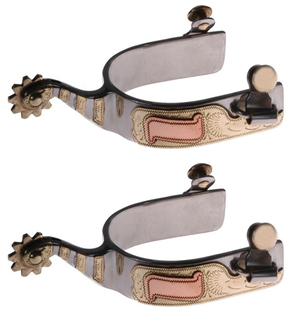 11090 Stainless Steel Roping Spurs