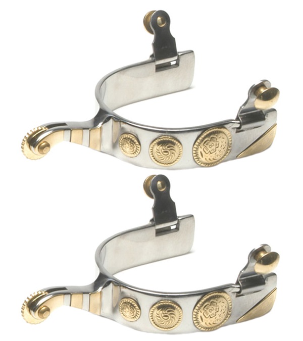 Picture of Jacks 11091 Stainless Steel Roping Spurs