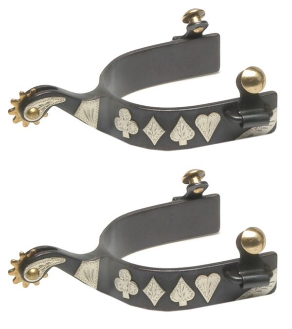 Picture of Jacks 11104 Black Steel Spurs