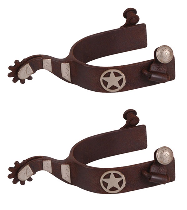 11109 Brown Steel Spurs