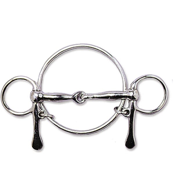 Picture of Jacks 25409-4-3-4 Dexter Ring Half Cheek Bit - 4.75 in.