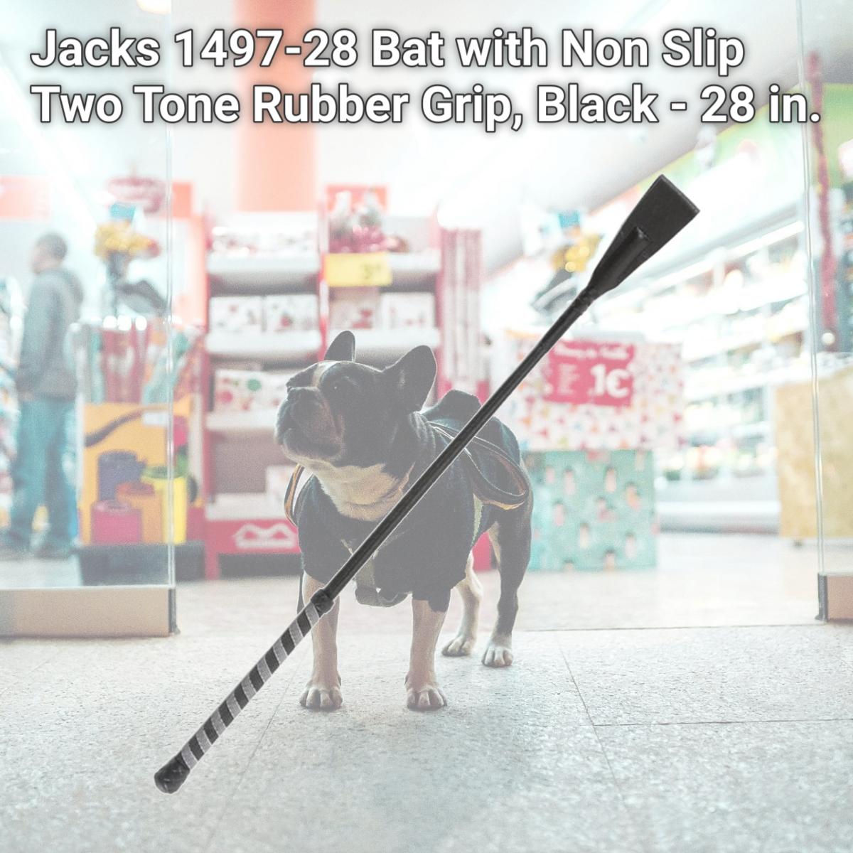 Picture of Jacks 1497-28 Bat with Non Slip Two Tone Rubber Grip, Black - 28 in.