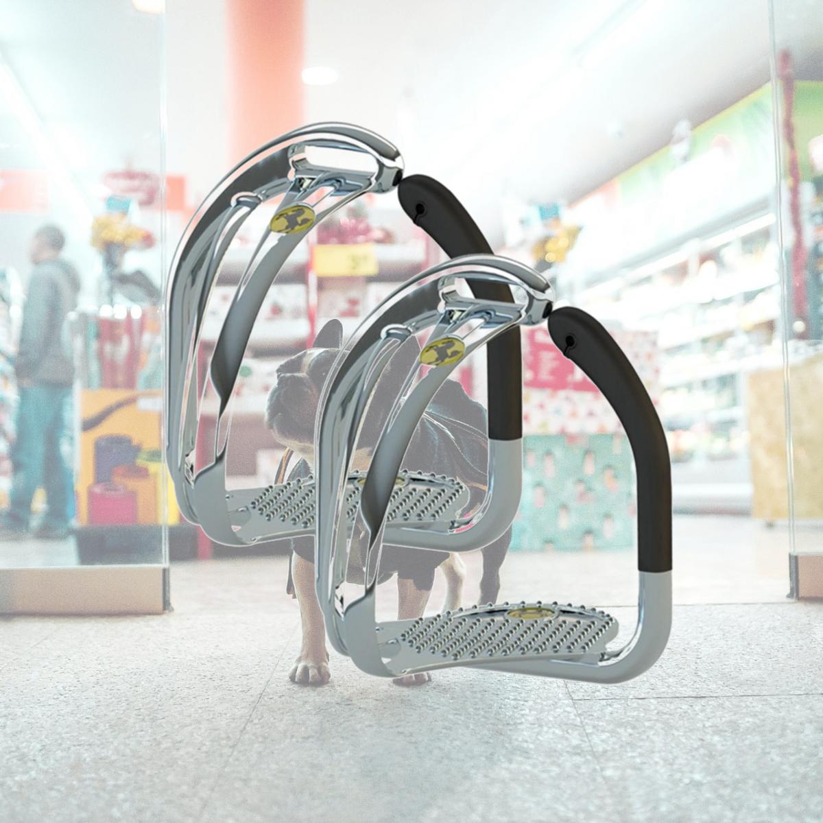 Picture of Space Technology Safety 3532-4-3-4 4-0.75 in. English Stirrups Irons