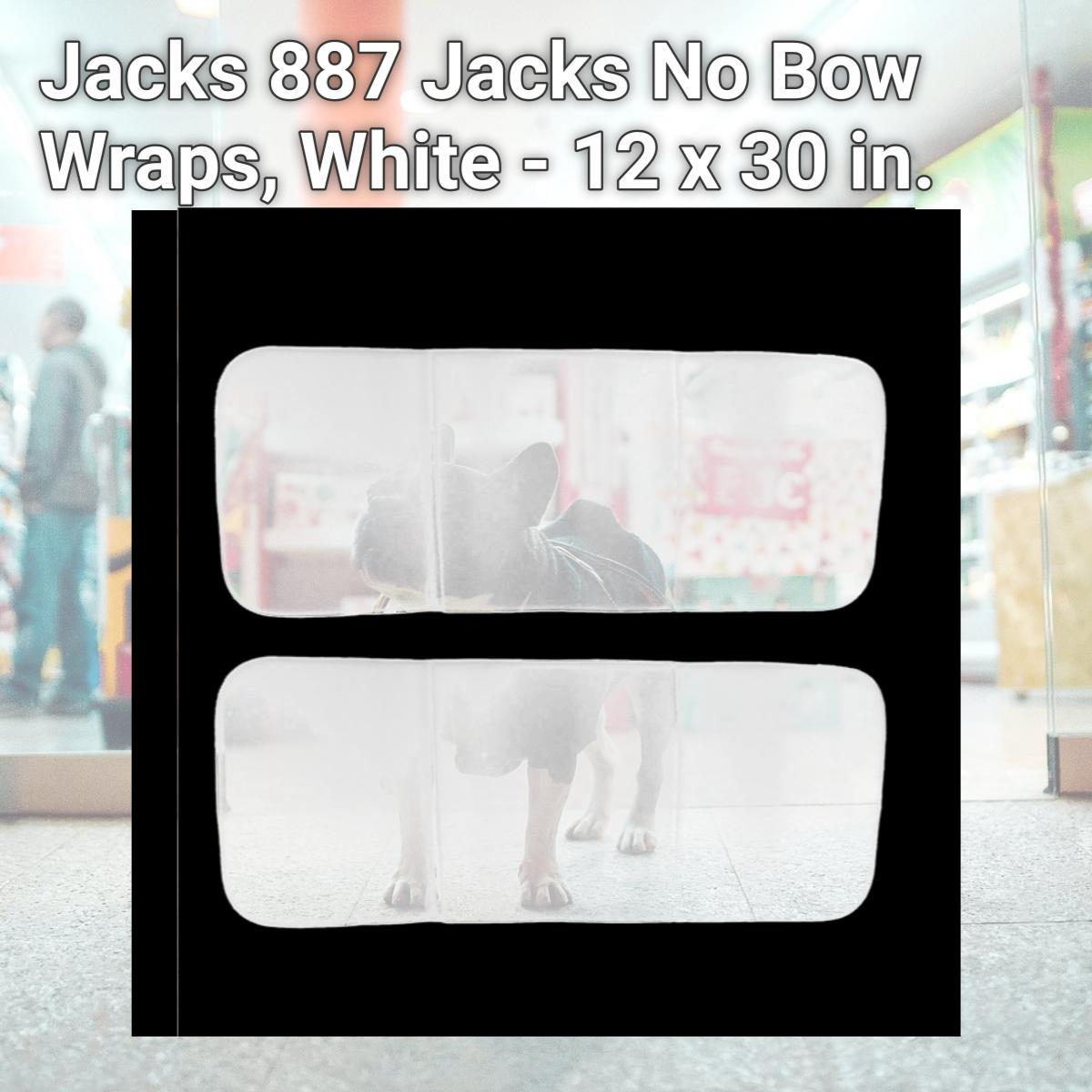 Picture of Jacks 887 Jacks No Bow Wraps, White - 12 x 30 in.