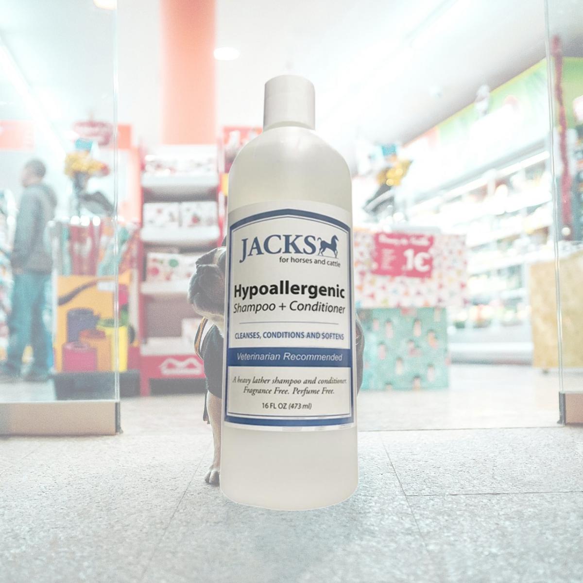 Picture of Jacks 483 Jacks Hypoallergenic 2-in-L Shampoo & Conditioner - 16 oz