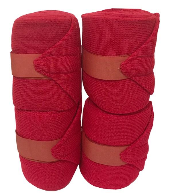 Picture of Jacks J19-RE Stall Acrylic Knit Bandages&#44; Red