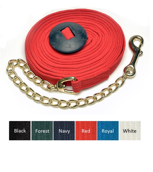 Picture of Jacks 10276-RE Lunge Cotton Webbing Line - Red
