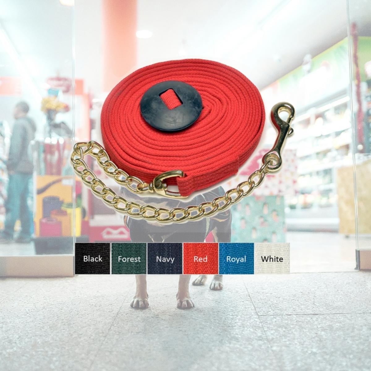 Picture of Jacks 10276-RE Lunge Cotton Webbing Line - Red