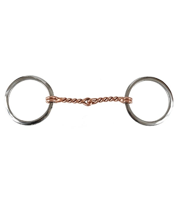 Picture of Jacks 11152 Copper Twisted Wire Ring Snaffle Bit