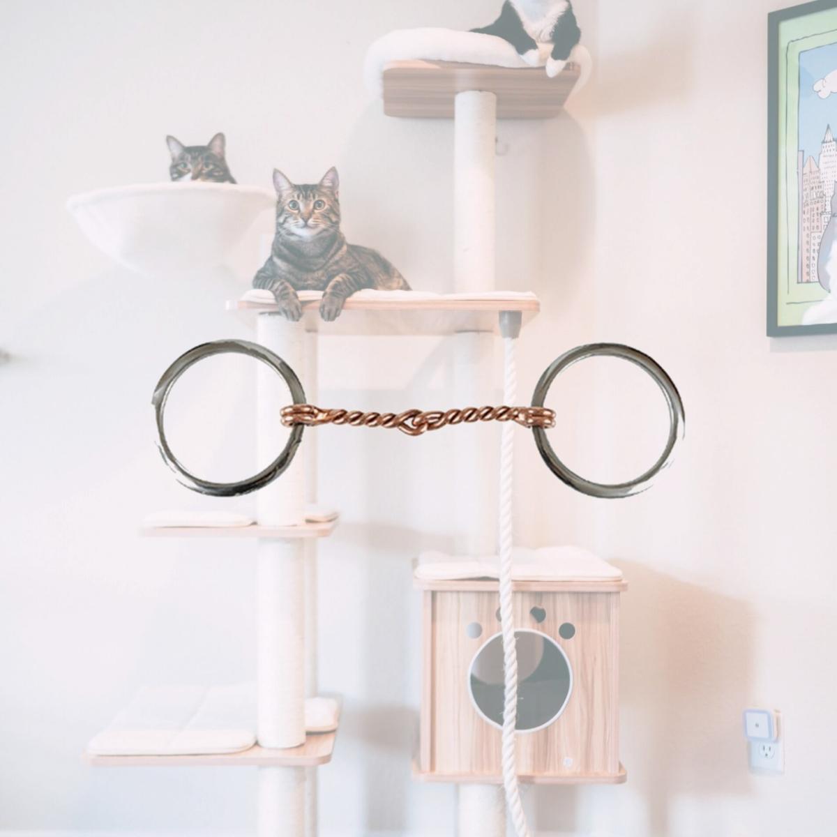 Picture of Jacks 11152 Copper Twisted Wire Ring Snaffle Bit