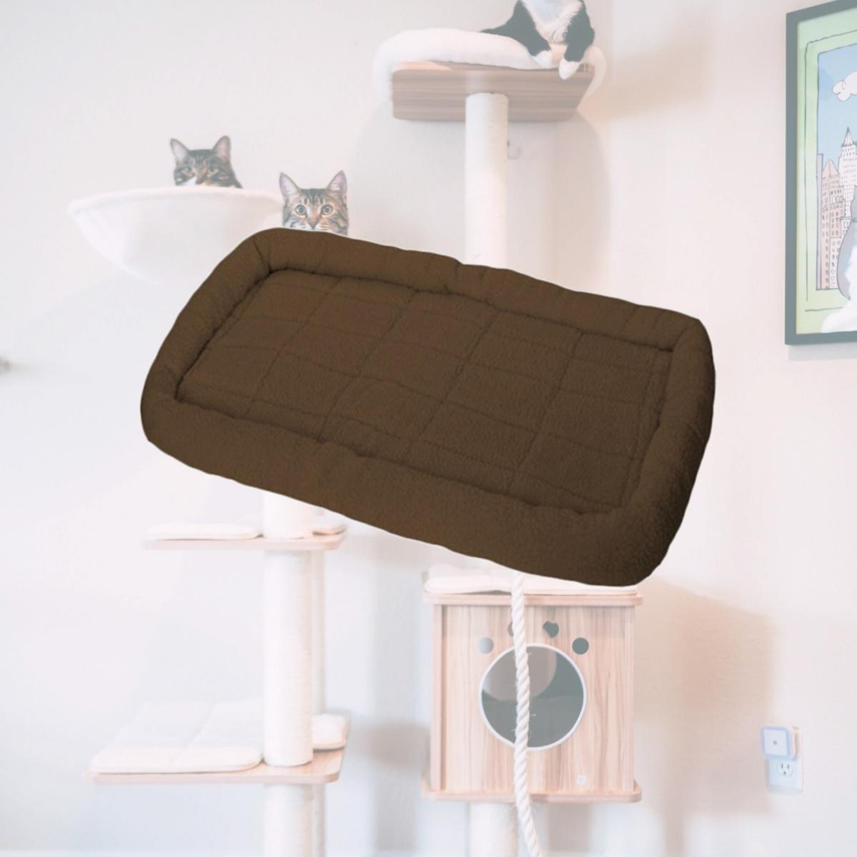 Picture of Miller Manufacturing 2322-CH-G Pet Lodge Fleece Dog Bed - Chocolate, Giant