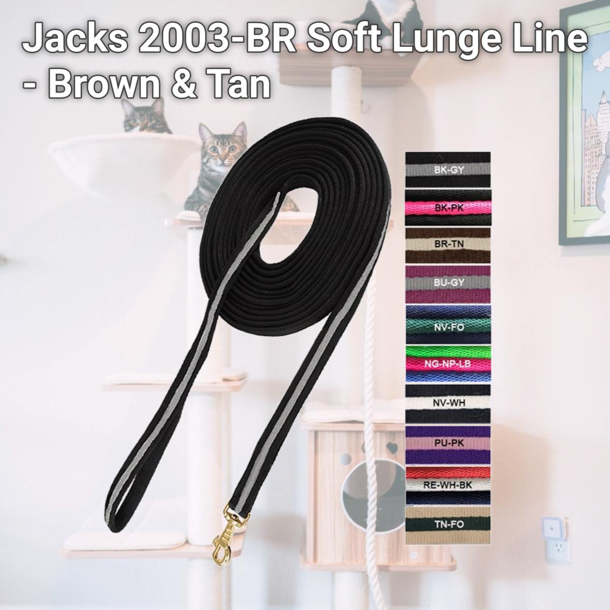 Picture of Jacks 2003-BR Soft Lunge Line - Brown & Tan