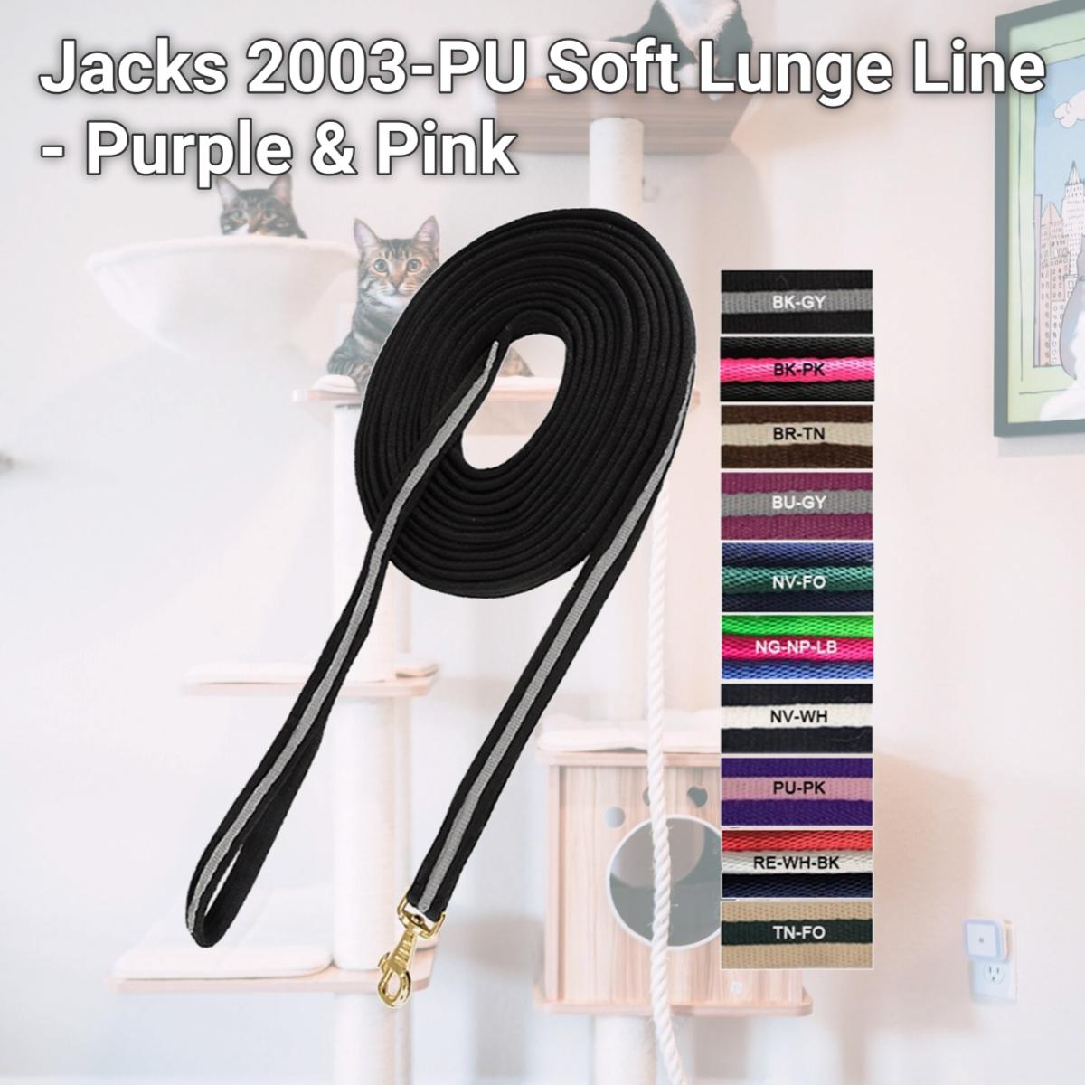 Picture of Jacks 2003-PU Soft Lunge Line - Purple & Pink