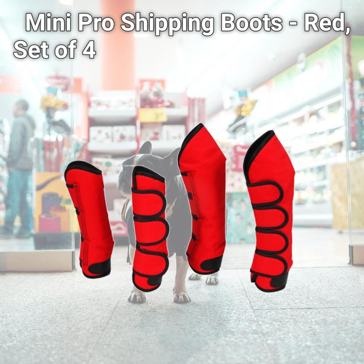 Picture of Jacks 77-RE Mini Pro Shipping Boots - Red, Set of 4