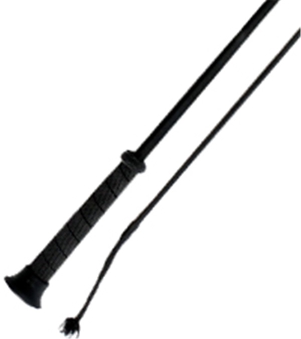 Picture of Jacks 1536-BK-39 39 in. Dressage Whip with Rubber Grip - Black