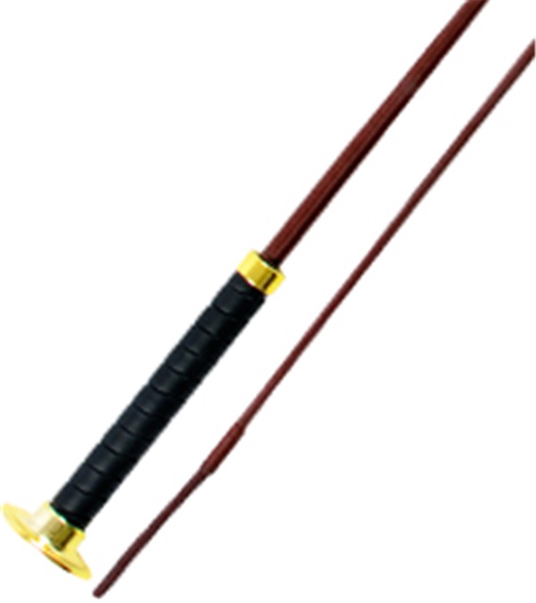 Picture of Jacks 1546-39 39 in. Dressage Whip with Molded Rubber Wrapped Black Grip Handle - Brown