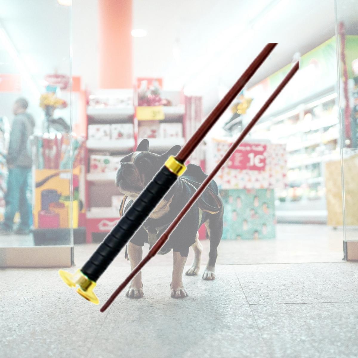 Picture of Jacks 1546-39 39 in. Dressage Whip with Molded Rubber Wrapped Black Grip Handle - Brown