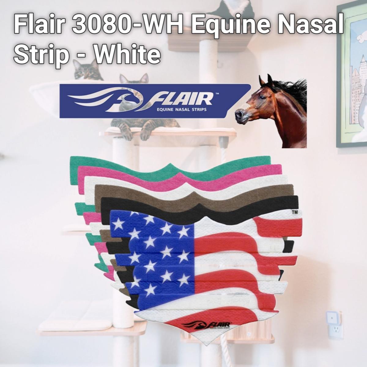 Picture of Flair 3080-WH Equine Nasal Strip - White