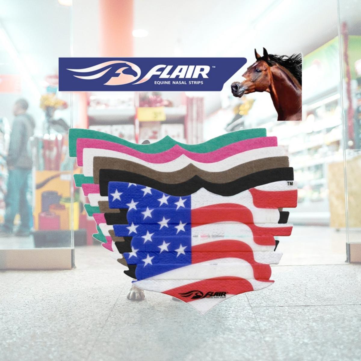 Picture of Flair 3080-WH Equine Nasal Strip - White