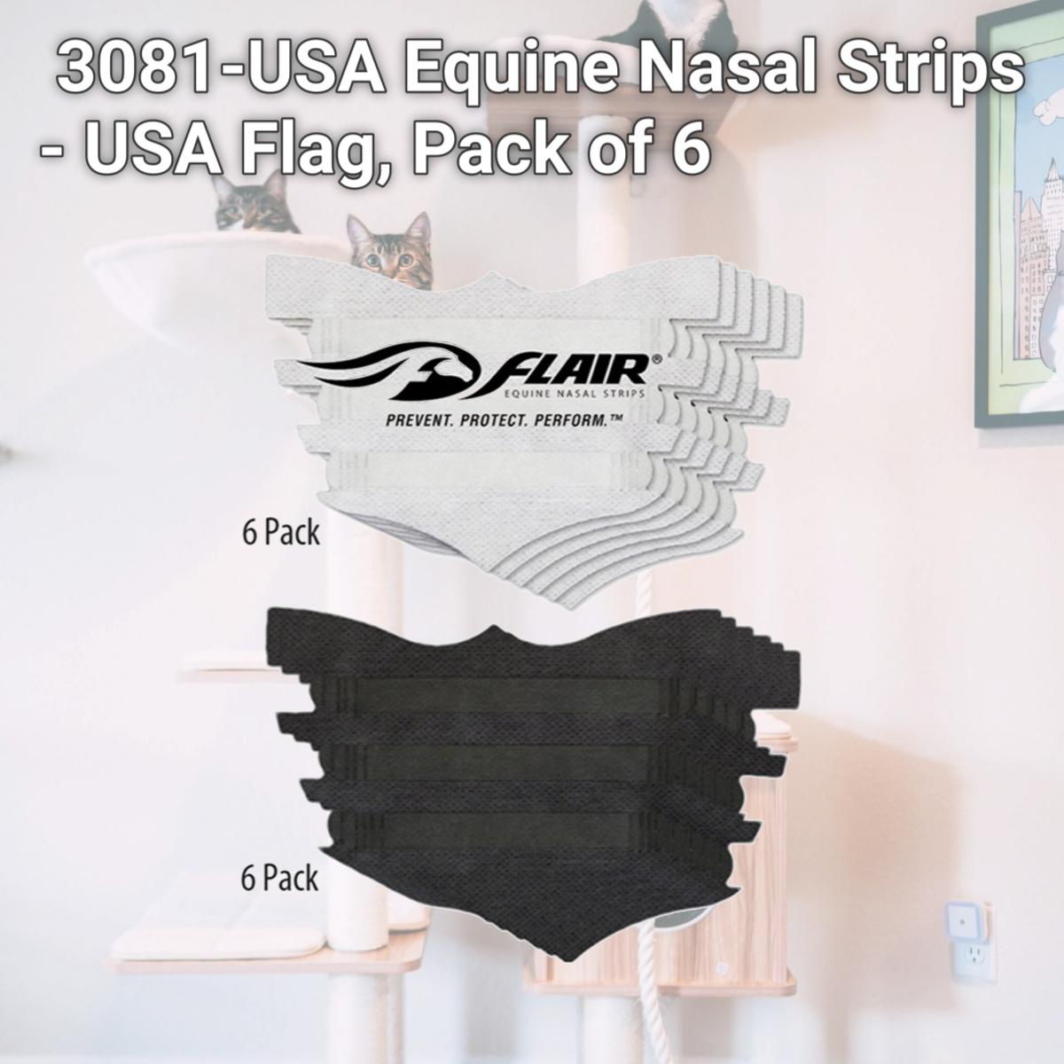 Picture of Flair 3081-USA Equine Nasal Strips - USA Flag, Pack of 6