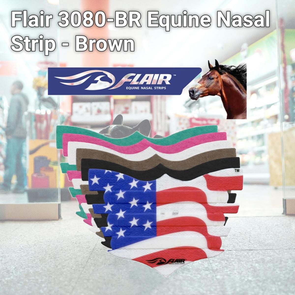 Picture of Flair 3080-BR Equine Nasal Strip - Brown