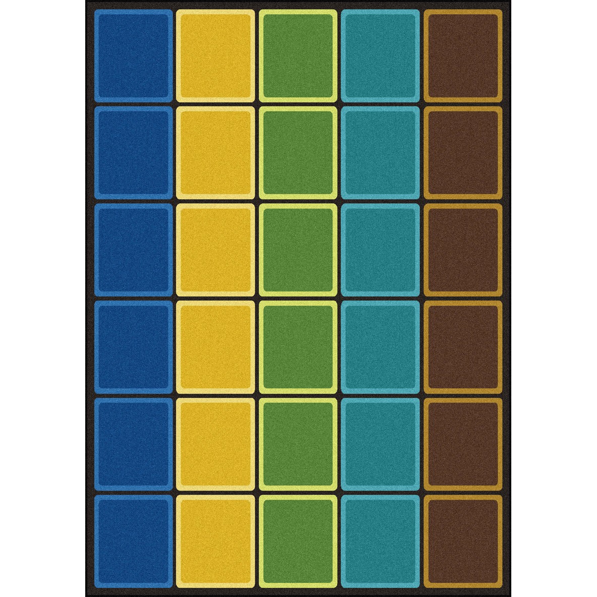 7 ft. 8 in. x 10 ft. 9 in. Blocks Abound Kid Essentials Rectangle Rug  Pastel