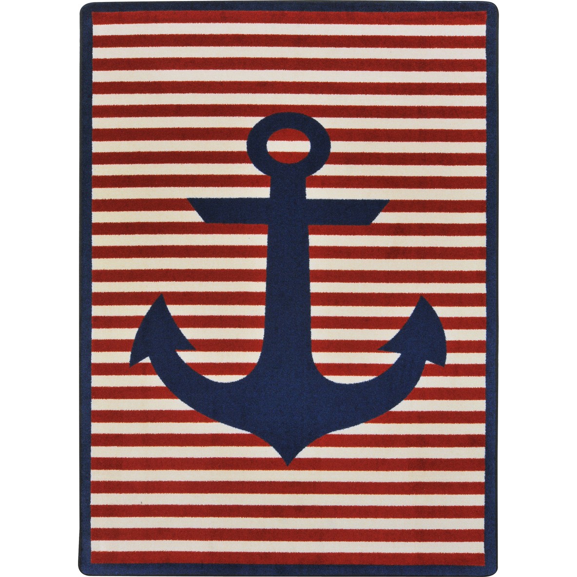 1900C-01 5 ft. 4 in. x 7 ft. 8 in. Safe Mooring Rectangle Rug  Blue