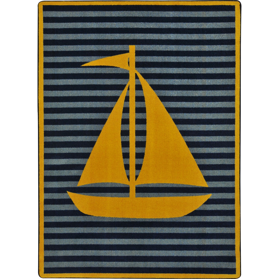 3 ft. 10 in. x 5 ft. 4 in. Following Seas Rectangle Rug  Yellow