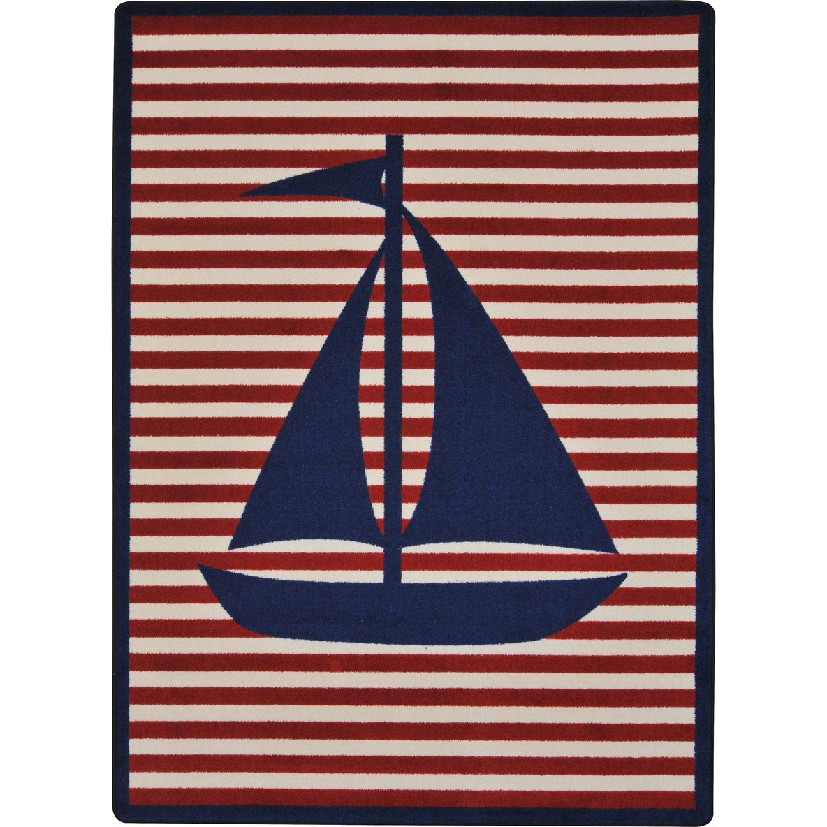 7 ft. 8 in. x 10 ft. 9 in. Following Seas Rectangle Rug  Blue