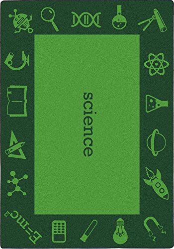 1912C-01 5 ft. 4 in. x 7 ft. 8 in. Steam Classroom Kid Essentials Rectangle Rug  Science