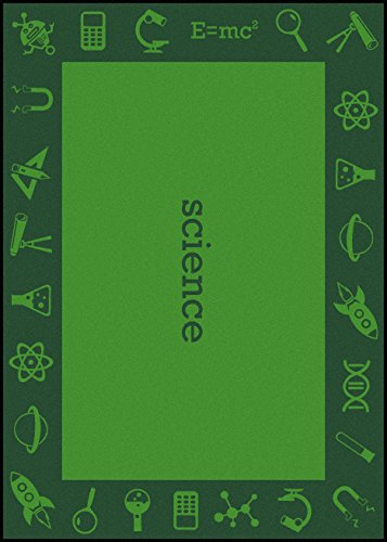 Steam Classroom Kid Essentials Rectangle Rug Science