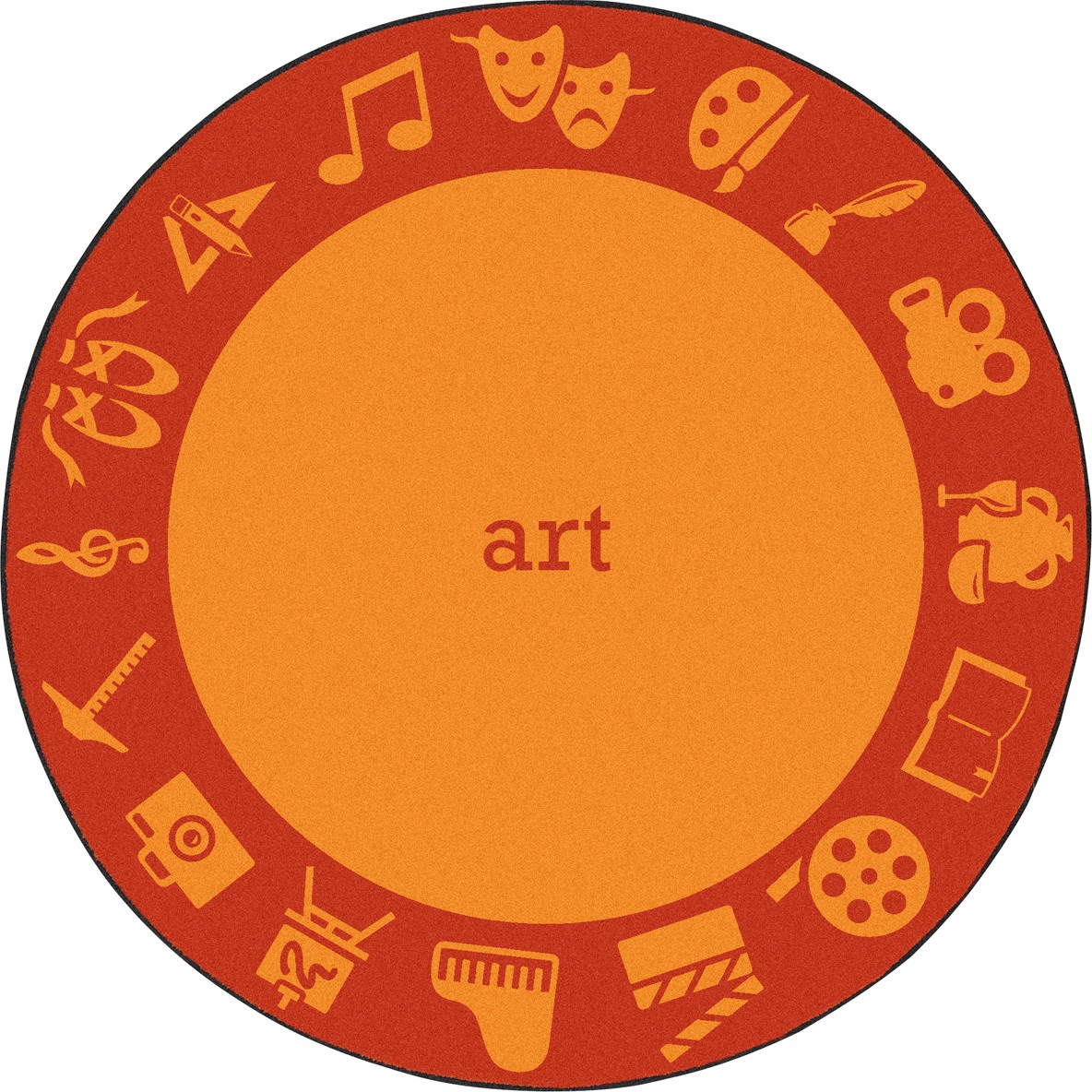 Steam Classroom Kid Essentials Round Rug Art