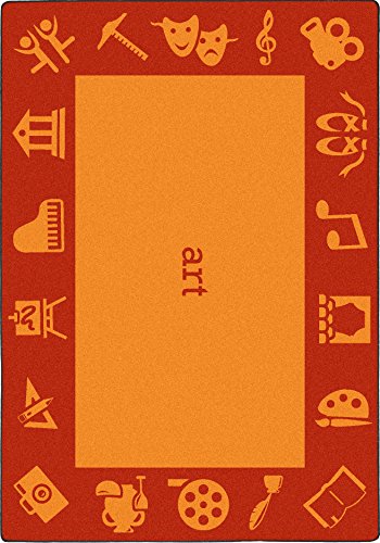 1912C-05 5 ft. 4 in. x 7 ft. 8 in. Steam Classroom Kid Essentials Rectangle Rug  Art