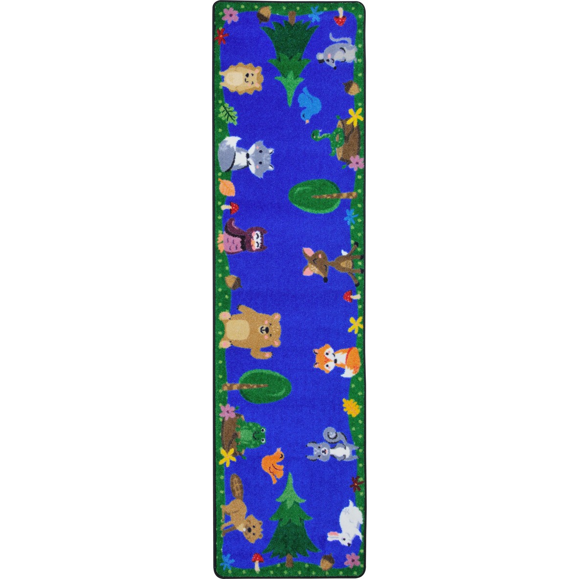 2 ft. 1 in. x 7 ft. 8 in. Animals Among Us Kid Essentials Runner Rug  Multicolor