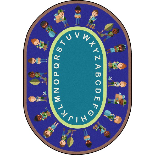 1943E 7 ft. 7 in. Environmental HelpersKid Essentials Round Rug  Multicolor