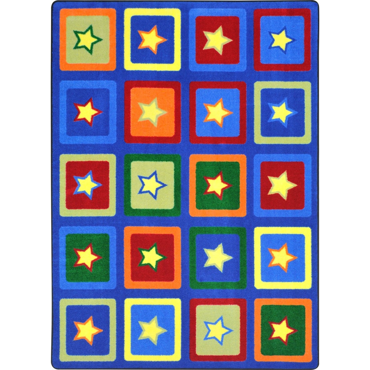 Sitting Stars Rug in Multi  7.8 in. x 10.9 in.
