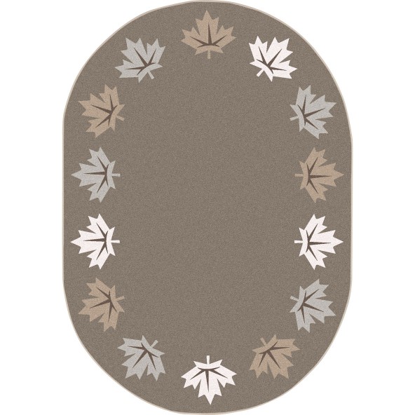 Parliament Hill Rug in Neutral - Oval  5.4 in. x 7.8 in.