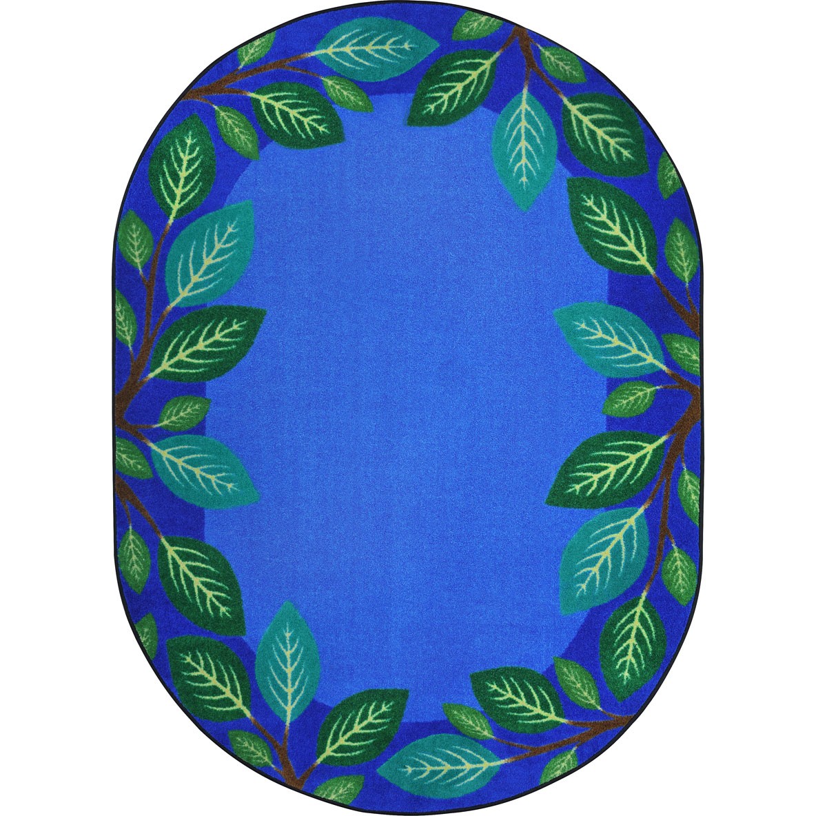 Breezy Branches Rug in Multi - Oval  5.4 in. x 7.8 in.