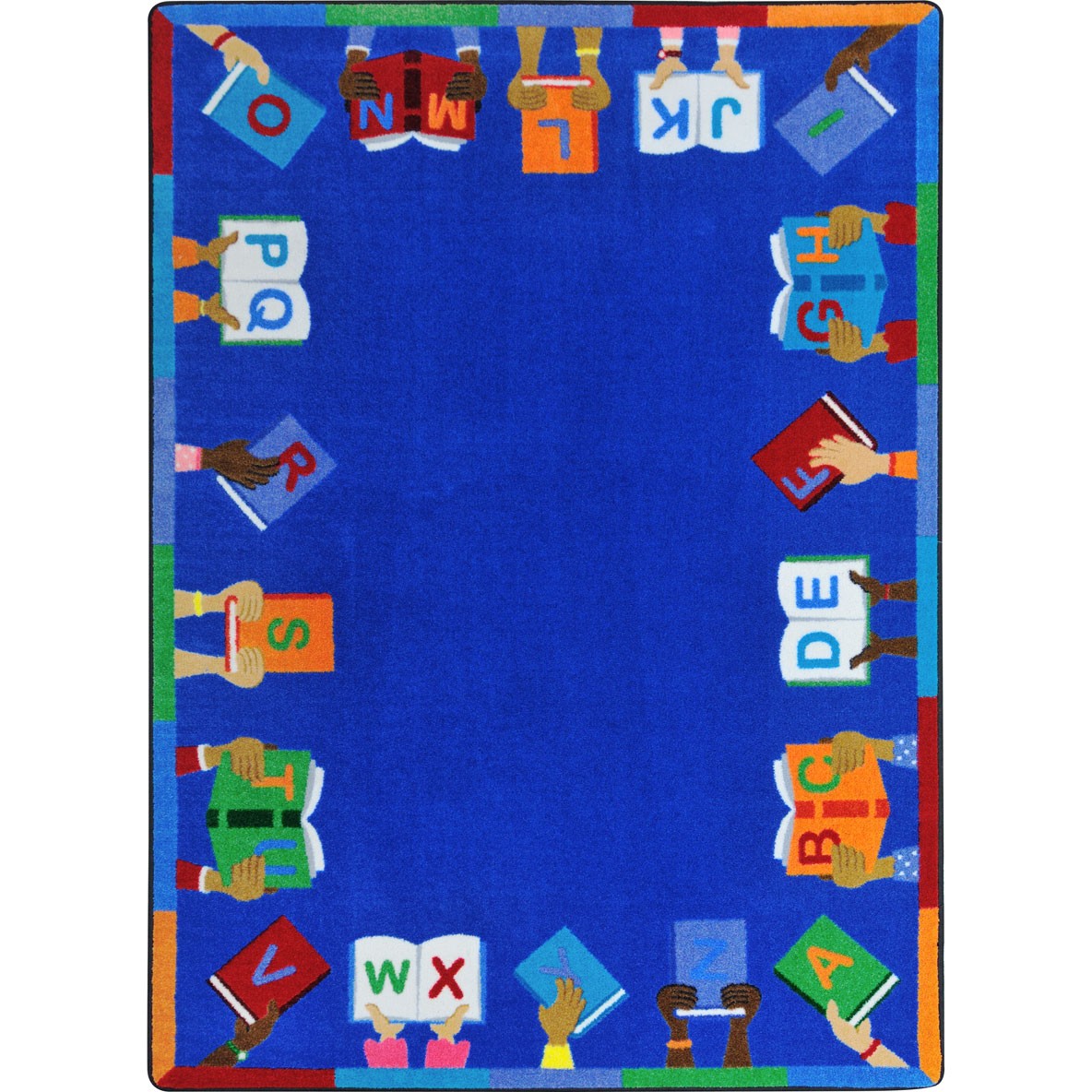 Books Are Handy Rug in Multi 5.4 in. x 7.8 in.