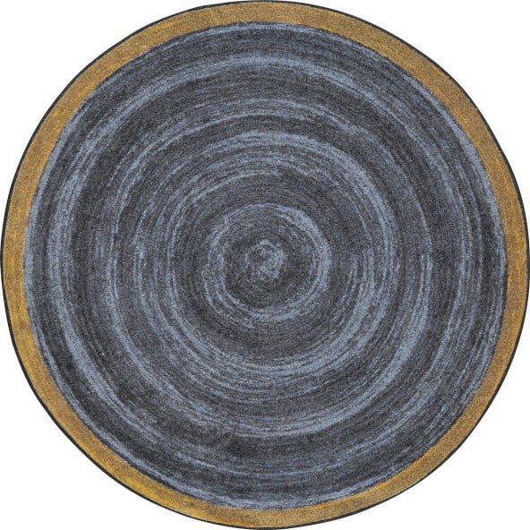 Feeling Natural Rug in Slate - Round  5 ft. 4 in.