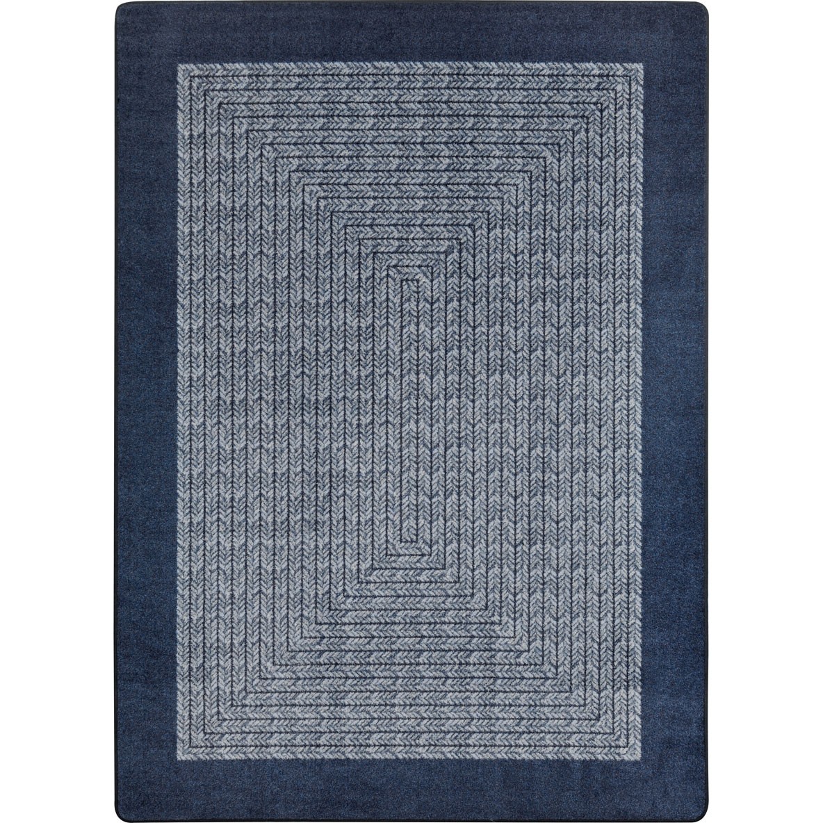 Like Home Rug in Navy - Round  5 ft. 4 in.