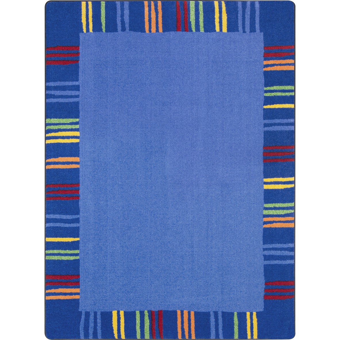 Seeing Stripes Rectangle Area Rug Rainbow - 5 ft. 4 in. x 7 ft. 8 in.