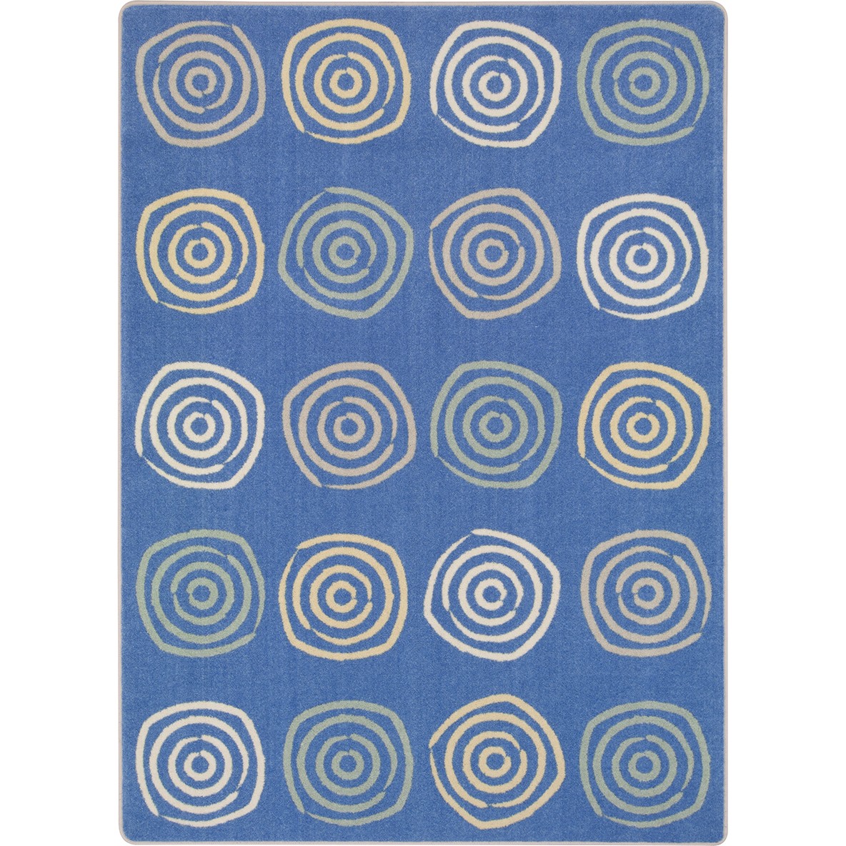 2012C-02 Simply Swirls Rectangle Area Rug  Pastel - 5 ft. 4 in. x 7 ft. 8 in.