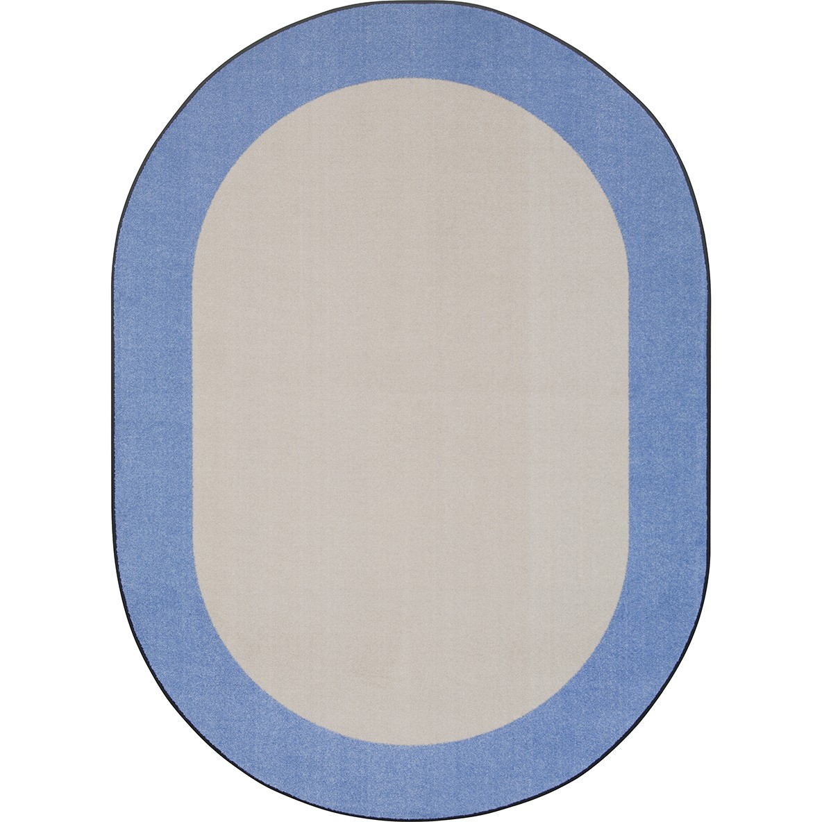Easy Going Round Area Rug  Light Blue - 5 ft. x 4 in.