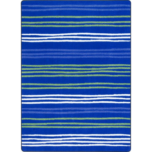 2010C-04 All Lined Up Rectangle Area Rug  Seaglass - 5 ft. 4 in. x 7 ft. 8 in.