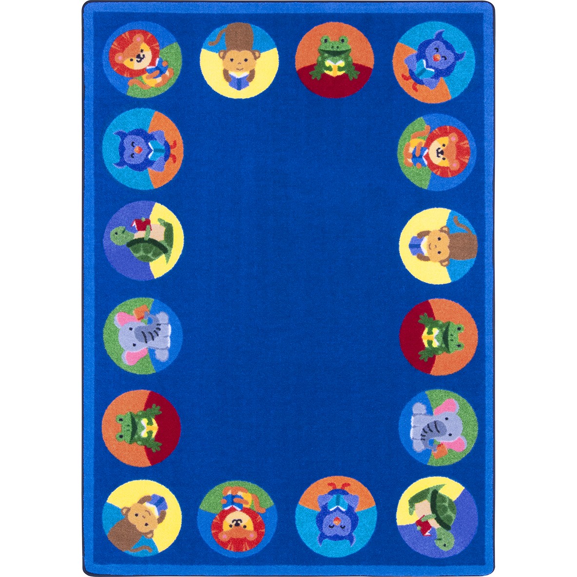 2056C 5 ft. 4 in. x 7 ft. 8 in. Animal Readers Area Rug  Multi Color
