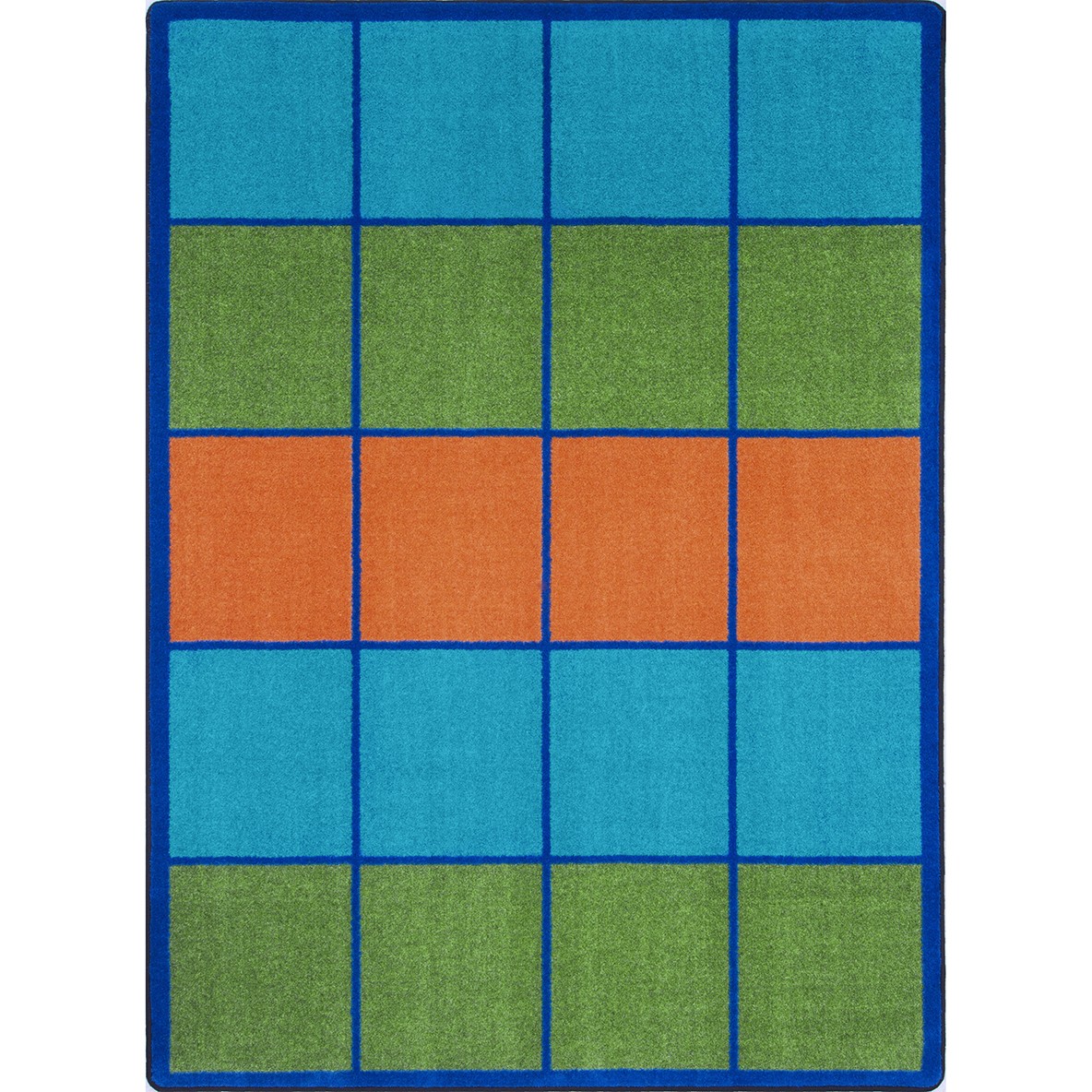 2053C 5 ft. 4 in. x 7 ft. 8 in. Squares to Spare Area Rug  Multi Color